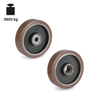 TR-58GH-W-Räder aus TR-PowerHigh-Polyurethan